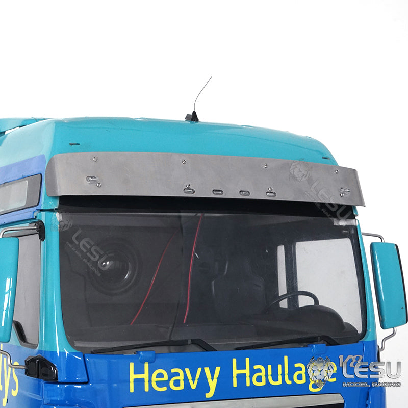 For 1/14 RC Tamiya TGX tractor truck model sun visor lighting set upgrade accessories LESU S-1304-A C