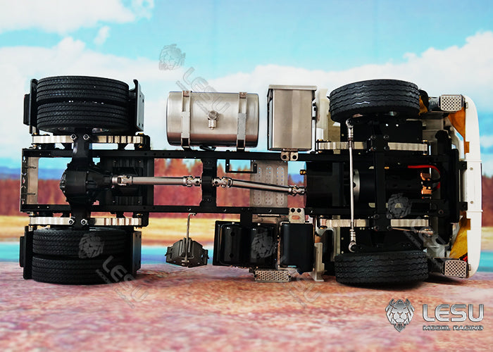 LESU 1/14 Tamiya tractor truck model toy 4X2 two-axle tractor