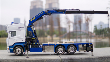 JX Model PK40002EH Truck-Mounted Crane for Tamiya 1/14 RC Hydraulic Construction Machinery Towing Truck Model Upgrade Parts