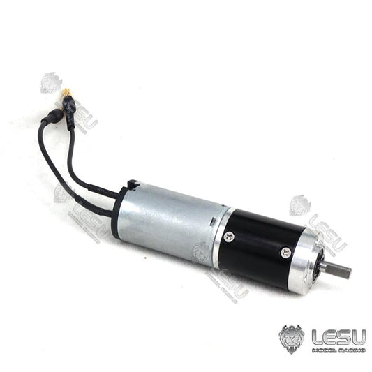 LESU 1/14 large torque belt planetary reduction steel tooth brush motor small volume engineering excavator model turntable motor