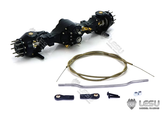 1/16 truck tractor DIY German bruder axle upgrade 10004 flange front through bridge differential lock version LESU
