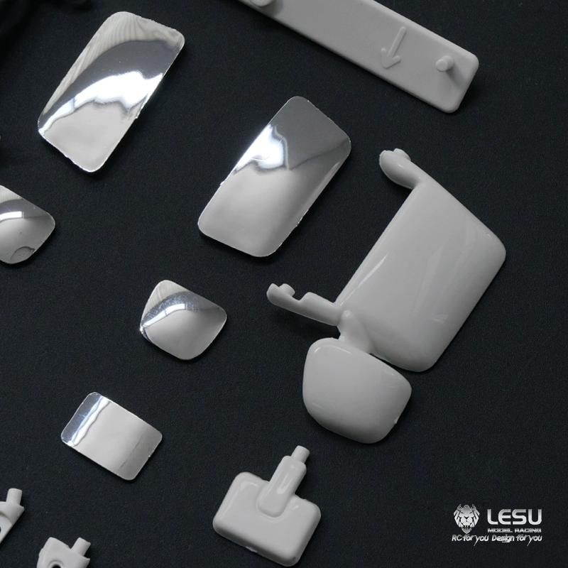 LESU Tamiya 1/14 tractor remote control toy R620R470 rearview mirror set rearview mirror mud head
