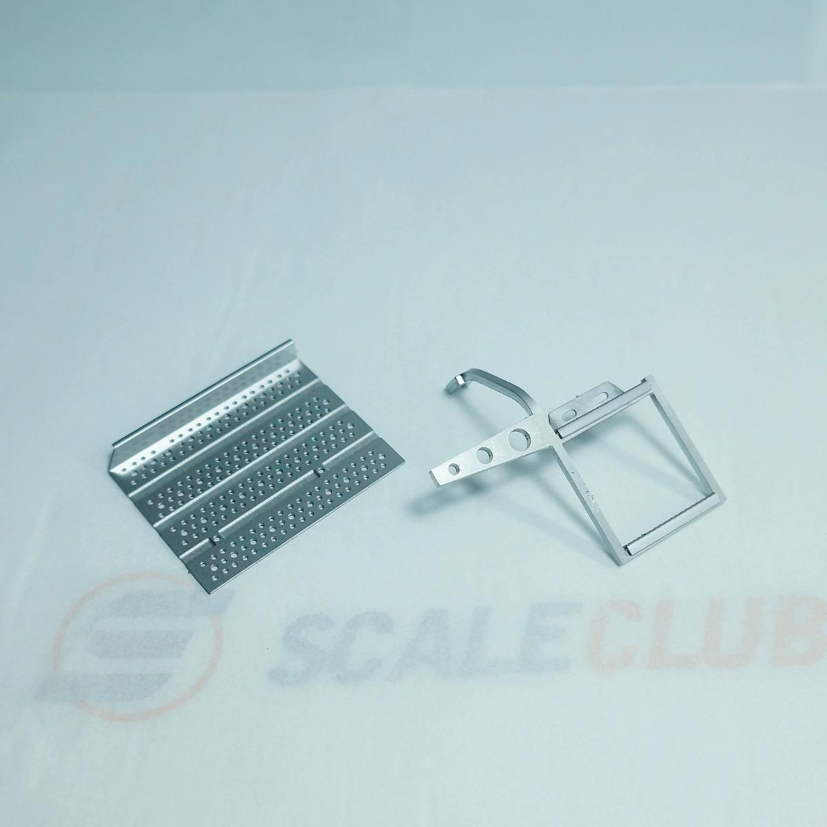 SCALECLUB DTB-TY-1 for 1/14 Tamiya RC trailer truck steering gear front storage line metal floor upgrade modification parts