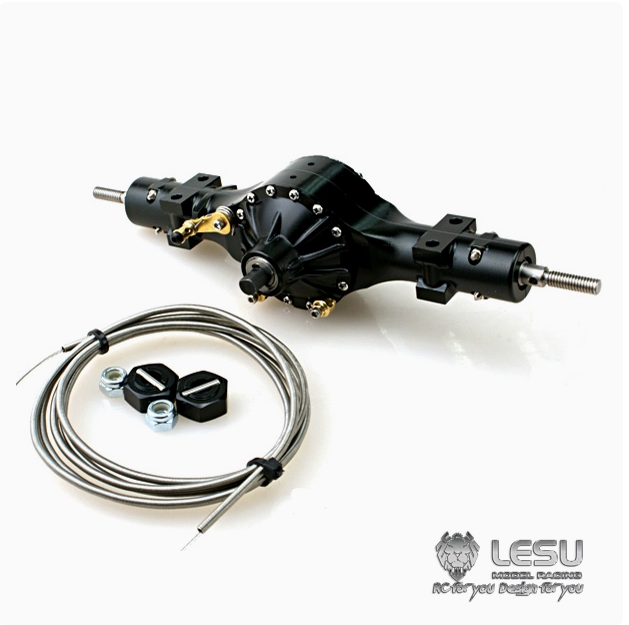 1/14 truck Tamiya tractor axle Q-911 small bridge egg series flange differential lock bridge mud head model LESU