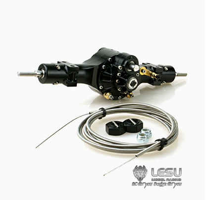1/14 truck Tamiya tractor axle Q-911 small bridge egg series flange differential lock bridge mud head model LESU