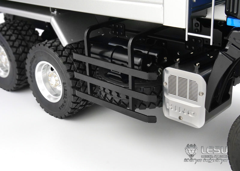 LESU 1/14 Tamiya Hino Truck Metal 6X6 High Torque Hydraulic Dump Truck Model Chinese Style LS-20130014-B