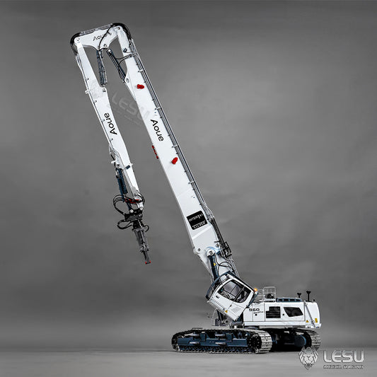 LESU 1/14 Fully Hydraulic Remote Control Model Simulation Excavator Aoue-LR960 Demolition Machine Excavator