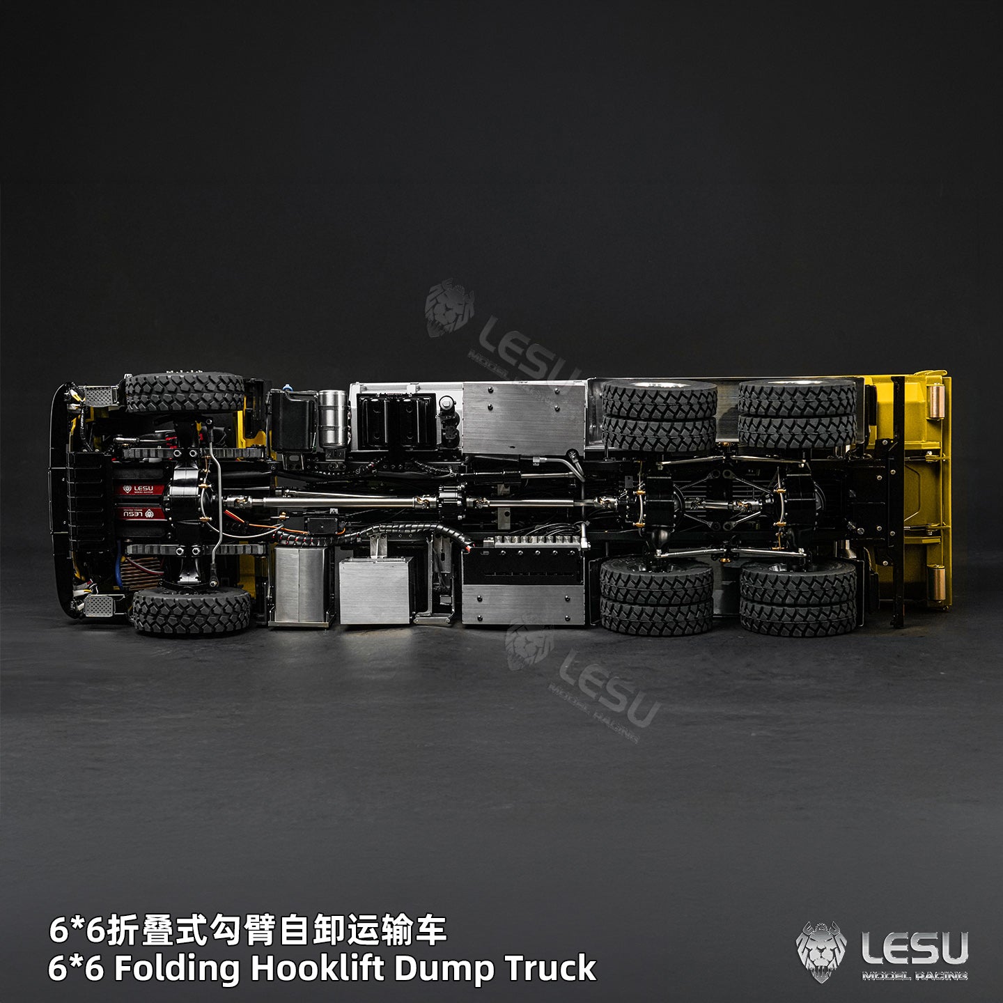 1/14 TGS 6×6 Folding Full‑Dump Roll‑Off Truck, 1‑Pump 5‑Spool Valve V2.0, LESU LS‑Z0102