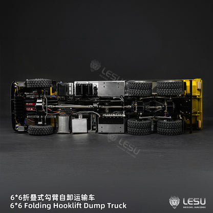 1/14 TGS 6×6 Folding Full‑Dump Roll‑Off Truck, 1‑Pump 5‑Spool Valve V2.0, LESU LS‑Z0102
