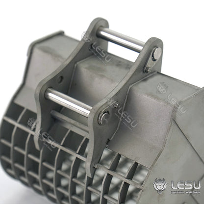 LESU 1/14 simulation hydraulic excavator PC360, wheel excavator, small short tail modified quick-release grille bucket accessories