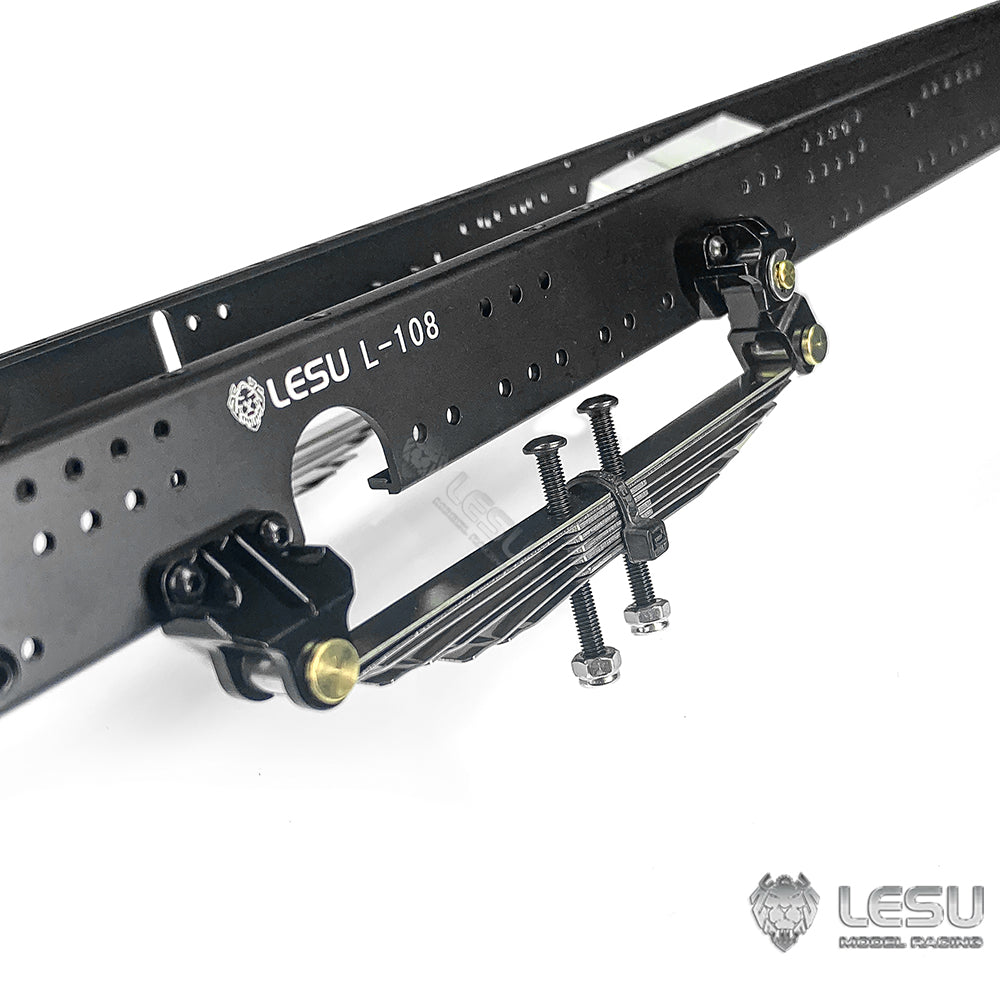 1/14 truck Tamiya tractor X-8011 simulation straight steel plate power bridge front suspension mud head DIY model LESU