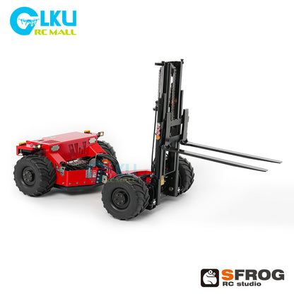 1/14 Scale RC Forklift SFROG-BM214 4WD Hydraulic Remote Control Construction Vehicle with Light & Sound