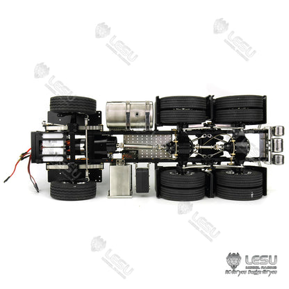 LESU1/14 Tamiya Truck MAN TGS Full Metal 6X4 Tractor Chassis Toy Model