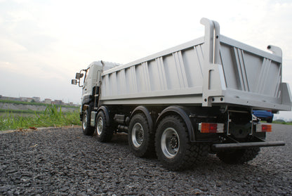 LESU 1/14 Hino Simulation Hydraulic Dump Truck Model Full Drive 8X8 Differential Lock Central Differential