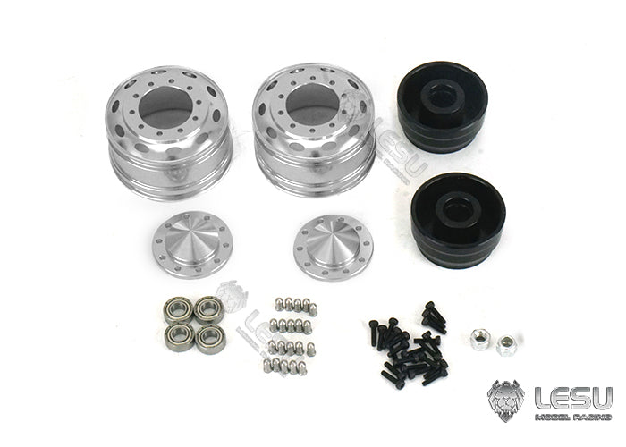 1/14 American simulation truck model toy modification upgrade CNC metal front wheel hub W-2059 Tamiya LESU