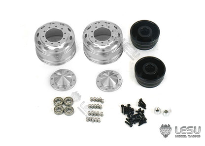 1/14 American simulation truck model toy modification upgrade CNC metal front wheel hub W-2059 Tamiya LESU