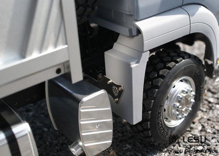 LESU 1/14 Tamiya 6X6 three-axle hydraulic dump truck remote control model toy new drive differential lock axle