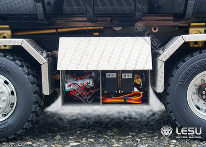 LESU 1/14 Truck Remote Control Model Metal Toy Fully Unloaded Volvo VM Hydraulic Roll-on/Roll-off Fully Unloaded Truck