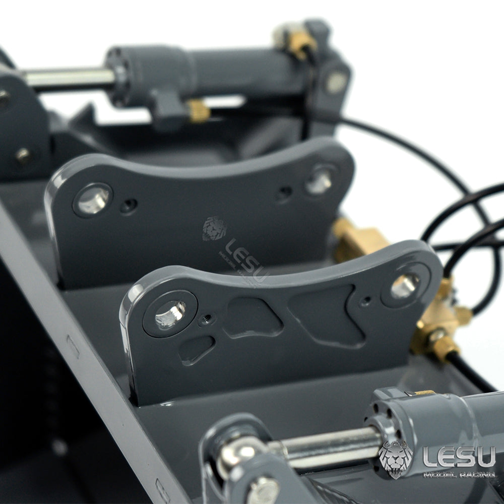 LESU 1/14 engineering machinery model excavator ET35 modified quick change hydraulic opening and closing bucket attachment