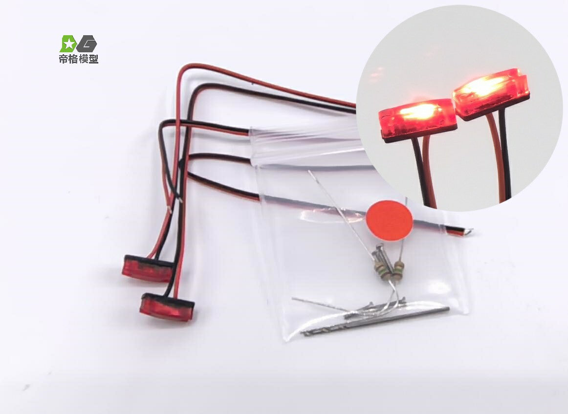 DG RC Tamiya 1/14 Scania 70S Truck (56371) - with orange, red, blue, and white position lights