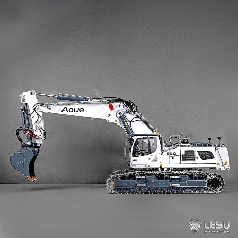 LESU 1/14 Fully Hydraulic Remote Control Model Simulation Excavator Aoue-LR960 Demolition Machine Excavator