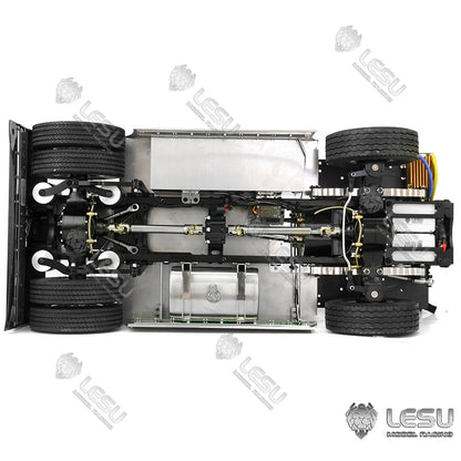 LESU 1/14 Truck Four Airbag Suspension Large Travel High Profile Scania 4X4 Tractor Chassis