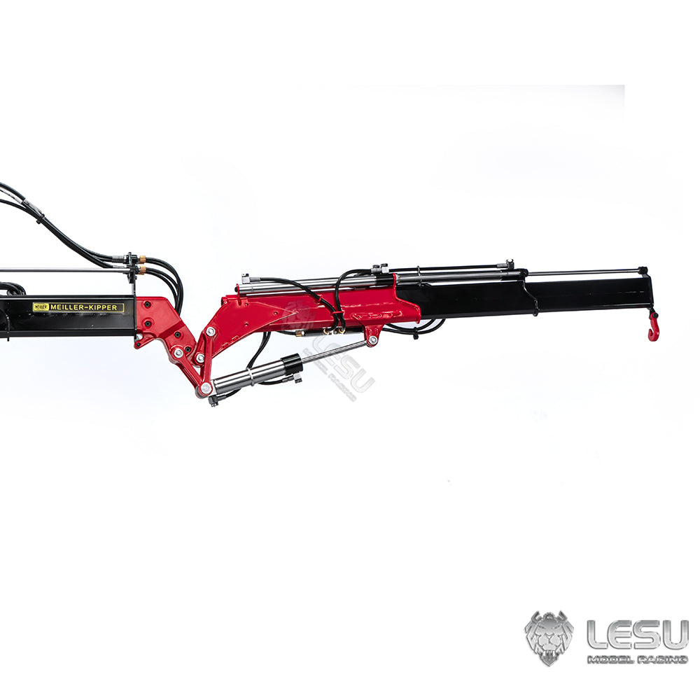 1/14 8×8 loader truck models 3348 and 3363 with truck‑mounted crane, can be fitted with LS‑Z0080 extension jib by LESU.