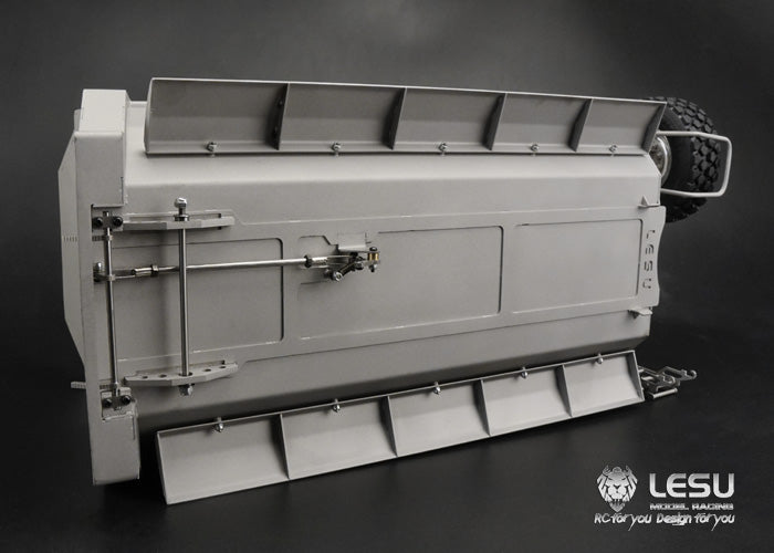 LESU1/14 Tamiya hydraulic dump truck bucket front cylinder hardcover U bucket DIY modified car model body