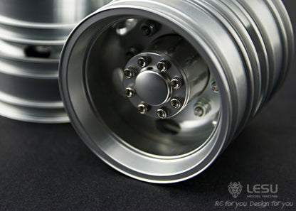 1/14 Truck rear wheel hub W-2010 Tamiya tractor aluminum alloy wheel hub DIY mud truck model accessories LESU