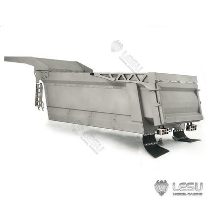 LESU 1/14 Tamiya truck remote control model toy hydraulic front cylinder 8*8 dump truck modified metal container
