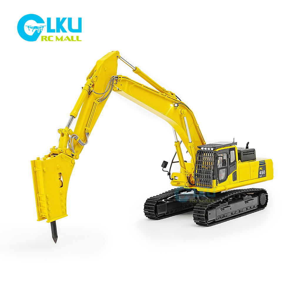 1/50 Desktop Electric Komatsu PC450 Metal Simulation Remote Control Screw Excavator Model