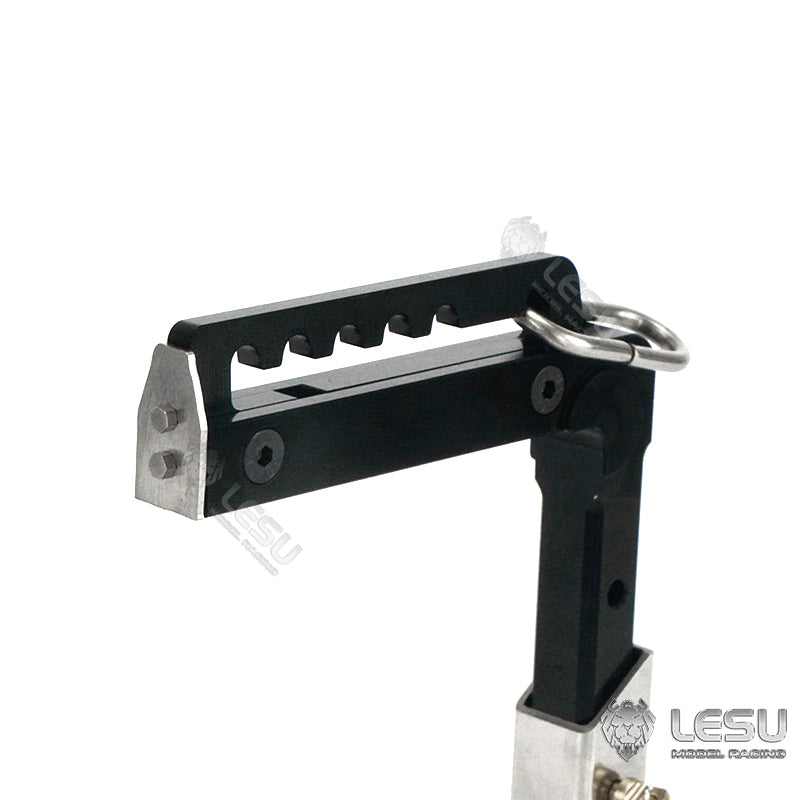 LESU 1/14 simulation remote control model toy truck crane manual balance metal plate fork attachment