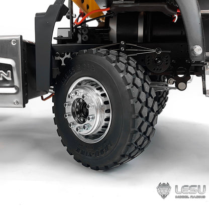1/14 truck model toy aluminum alloy simulation front wheel hub W-2018-C modified Tamiya accessories LESU