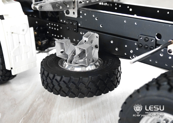 1/14 truck spare tire rack wheel anti-slip set G-6152 Tamiya mud head DIY tractor model LESU
