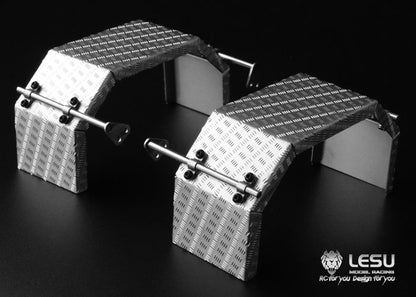 1/14 Truck Tamiya Tractor Sand Plate LS-20160901-A2 Mud Dump Truck Stainless Steel Front Wheel Fender