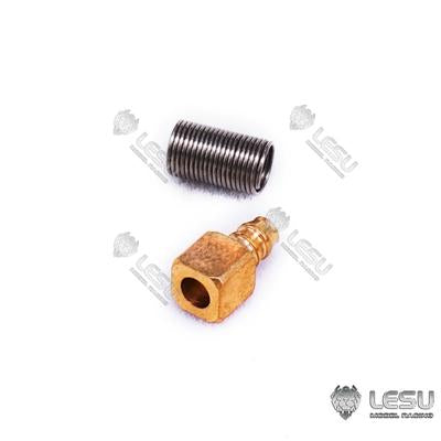 LESU engineering machinery model hydraulic components Y-1534 copper tube welding straight bend nozzle excavator metal accessories