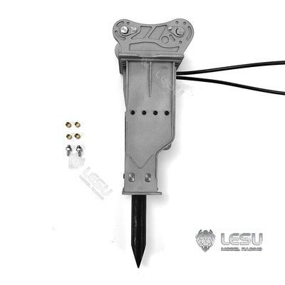 LESU 1/14 engineering vehicle model toy full metal hydraulic excavator modification upgrade quick release hydraulic motor breaker AT-C0002 accessories