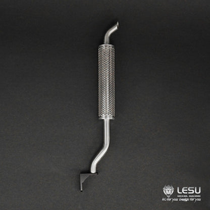 LESU 1/14 truck simulation exhaust pipe chimney non-through hole solid G-6069 Tamiya draghead mud decorative piece model