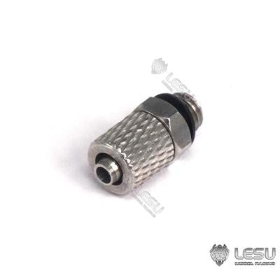 LESU hydraulic model modified steel galvanized precision straight through bend M5 oil nozzle 4*2.5MM oil pipe installation
