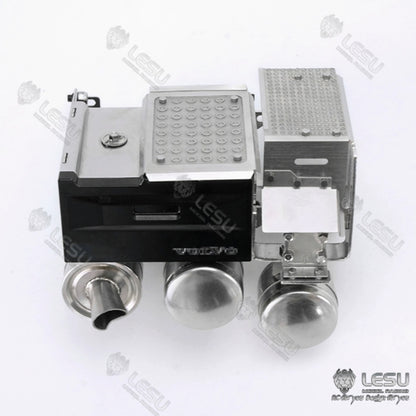 1/14 truck model toy battery box gas tank exhaust tank set assembly Tamiya tractor LESU