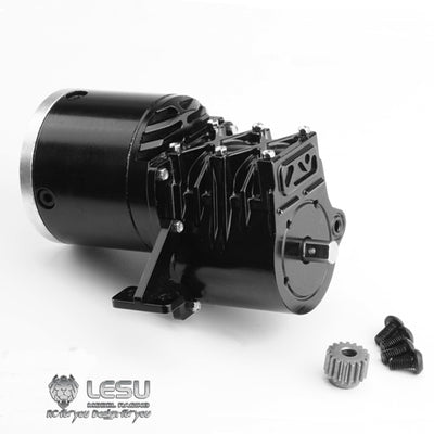 LESU1/14 truck Tamiya tractor gearbox F-5016 high torque second gear gearbox with transfer DIY dump truck