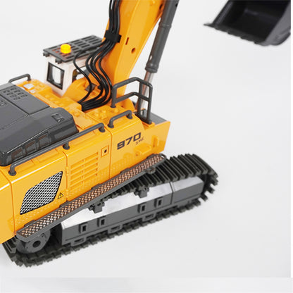 1/50 970 Electric Tracked Toy Model Excavator Engineering Truck RTR Play Version with Light and Sound Set