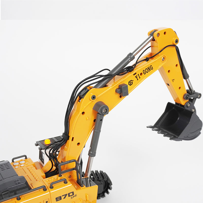 1/50 970 Electric Tracked Toy Model Excavator Engineering Truck RTR Play Version with Light and Sound Set