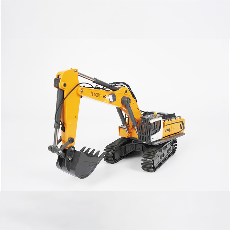 1/50 970 Electric Tracked Toy Model Excavator Engineering Truck RTR Play Version with Light and Sound Set