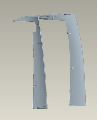 JX Model Roof Spoiler 3D Printing for Tamiya 1/14 RC Tractor Truck Model Toy or DIY Parts