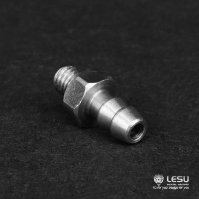 Hydraulic model modified stainless steel precision elbow straight oil nozzle M3-4MM nylon oil pipe 4*2.5MM installation