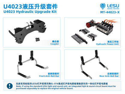 1/14 MT-44023 All-Metal Hydraulic All-Terrain Light Truck — CNC Body, Portal Axles with Hub Reduction