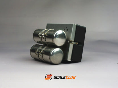 Scaleclub 1/14 JX F2000 tractor truck mud head upgrade metal battery box gas tank