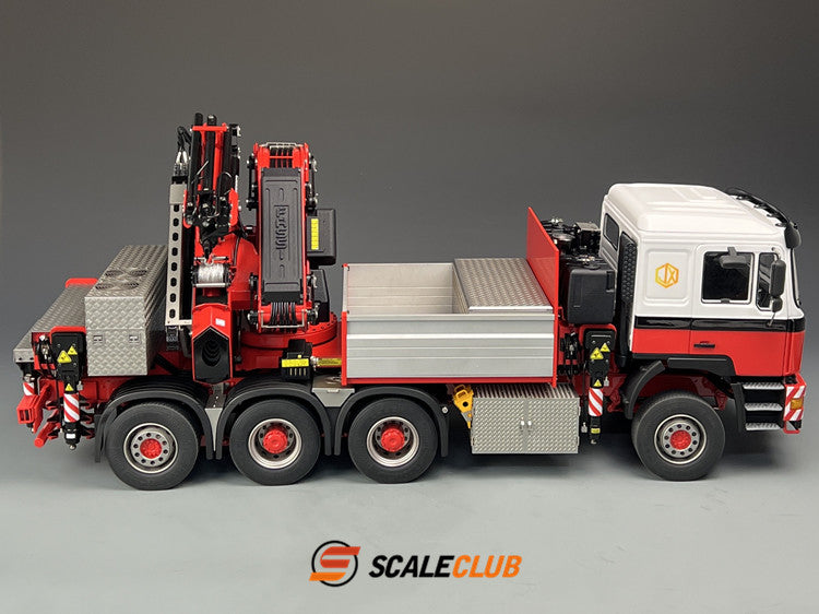 Scaleclub 1/14 MAN F2000 8x8 with rear wheel steering F1650 truck crane full metal remote control