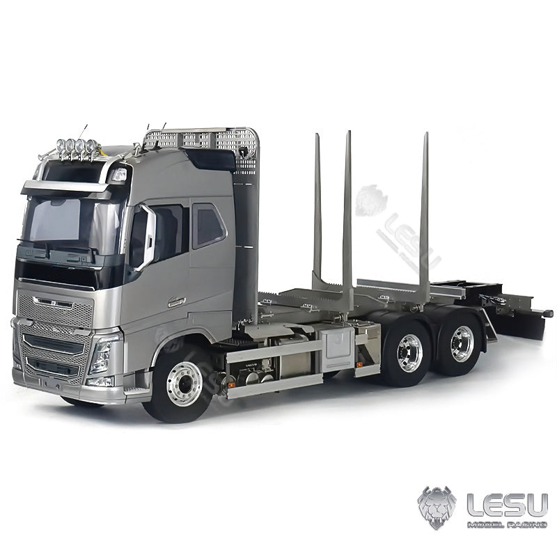 LESU 1/14 Tamiya FH16 wood car 6*6 full metal chassis simulation model